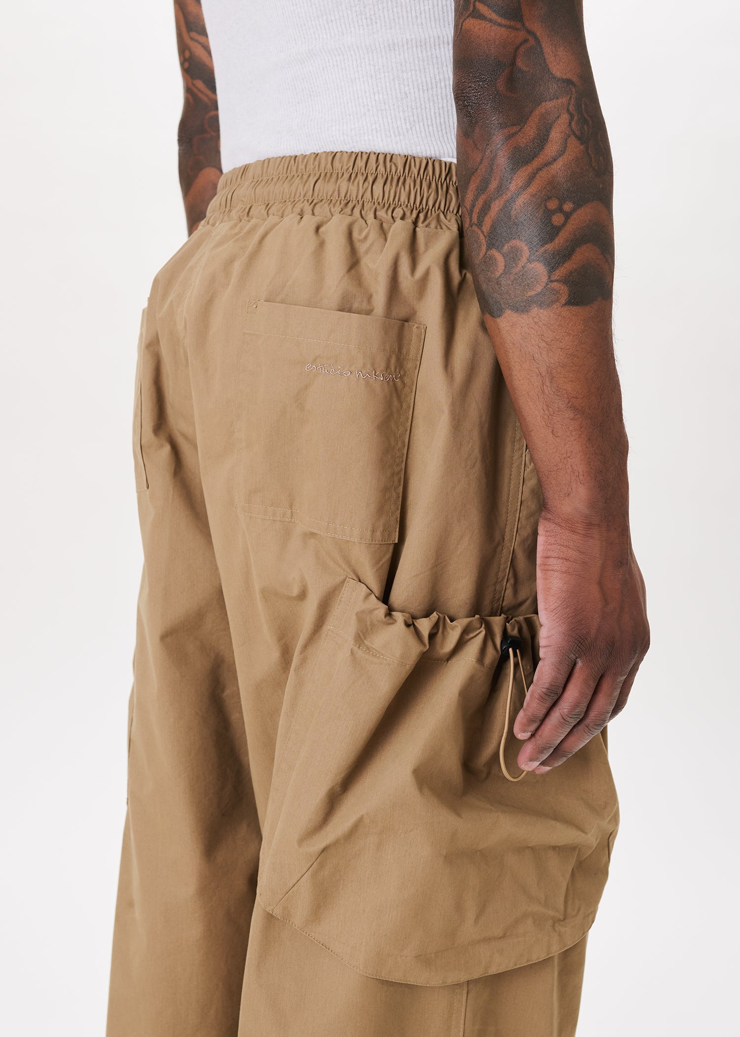 Bungee-strap Cargo Pants