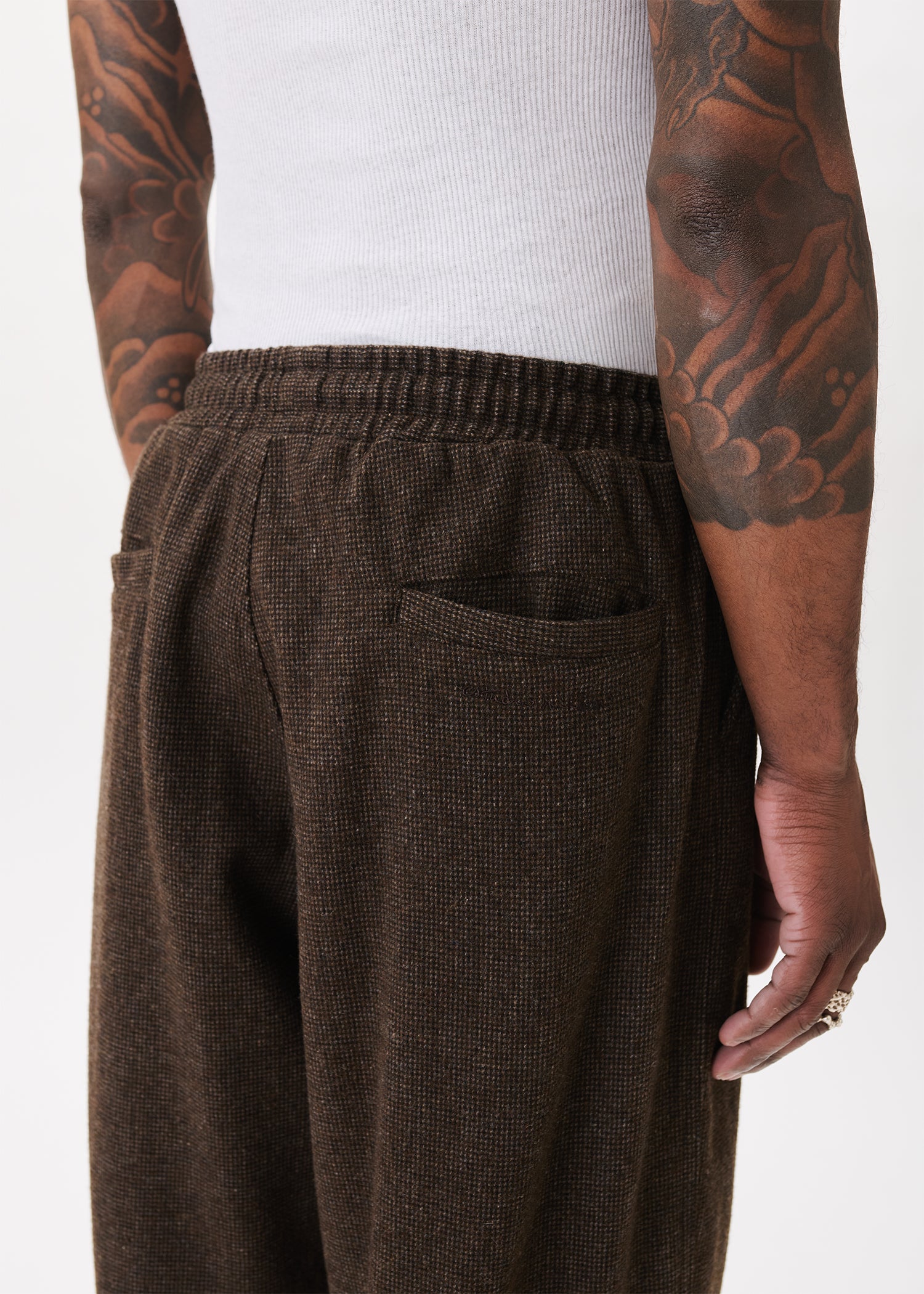 Pantalon Ballon à Plis Nervure