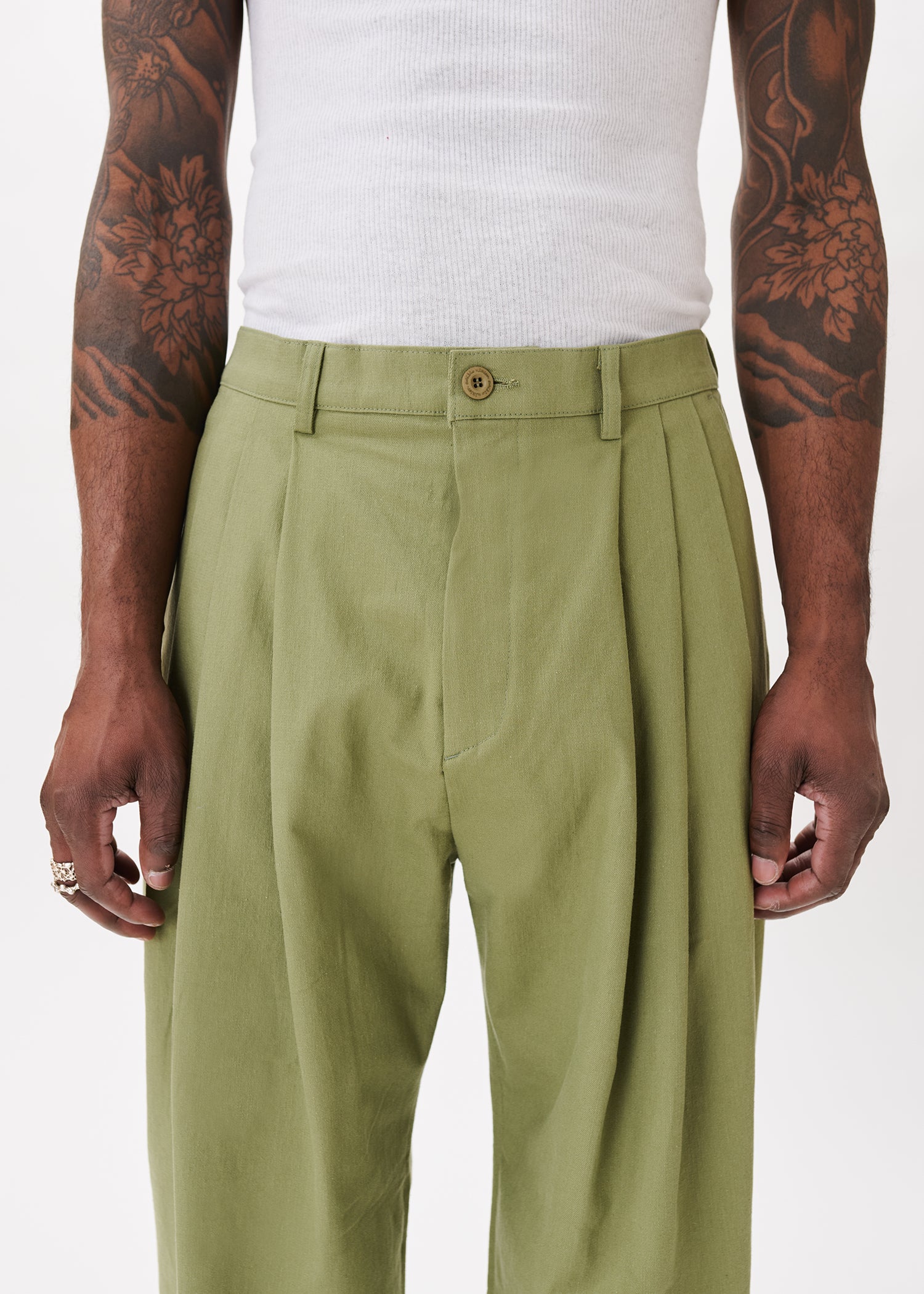 Pintuck Cotton Trousers – Estudio Niksen