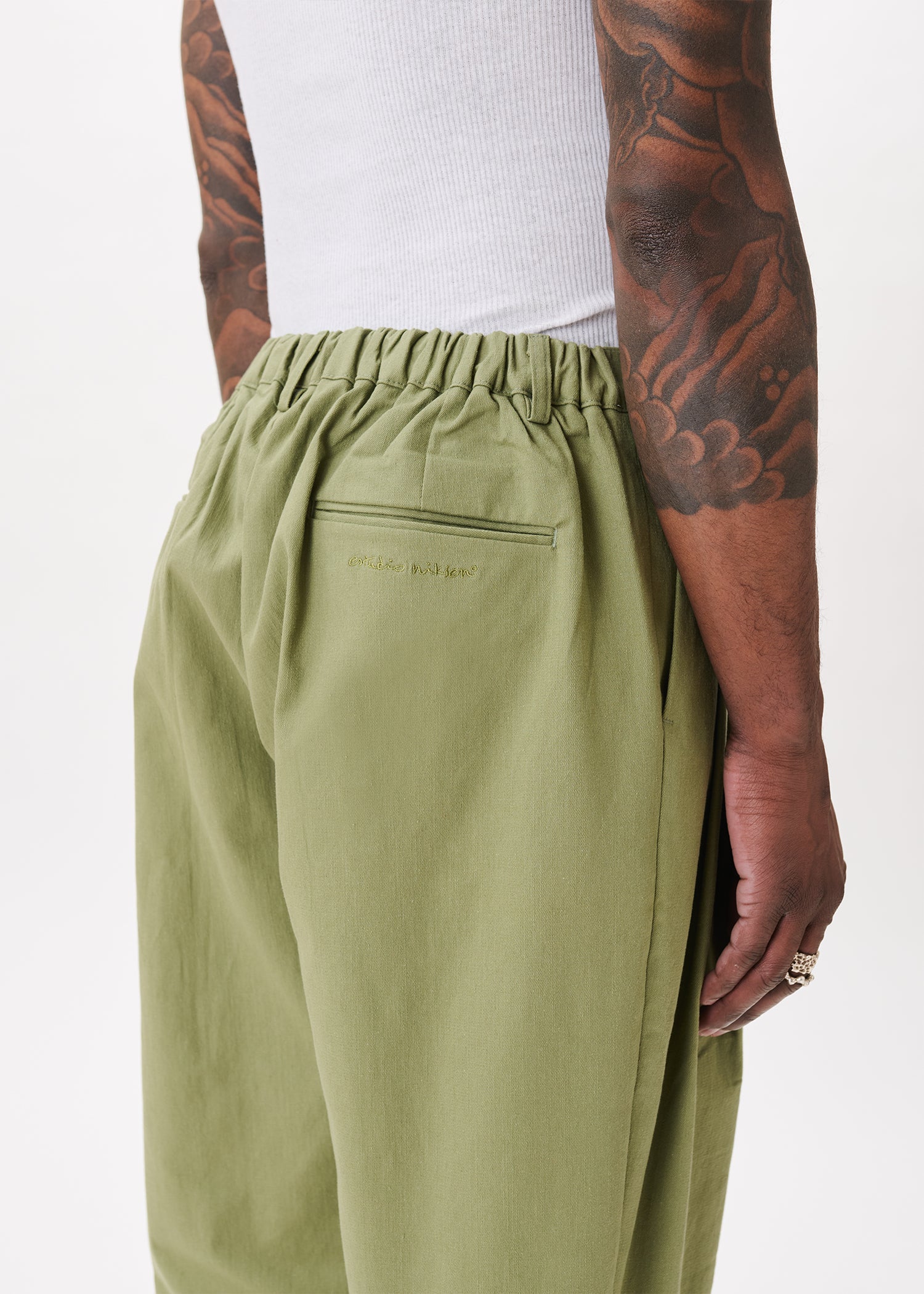 Pintuck Cotton Trousers – Estudio Niksen