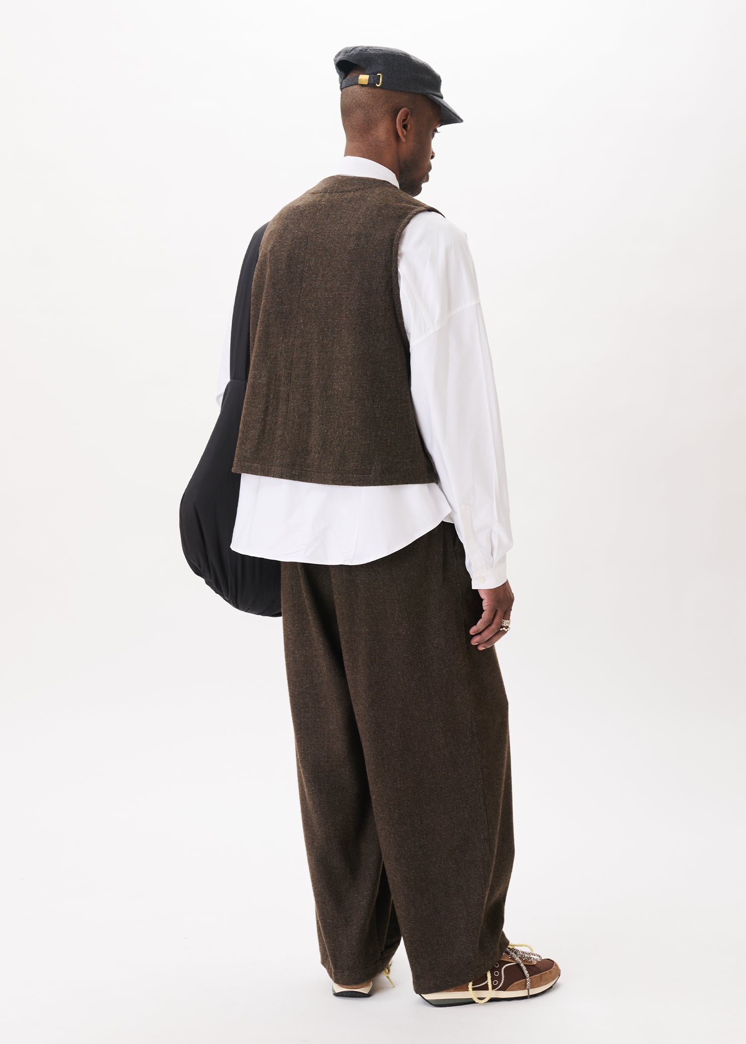 Pantalon Ballon à Plis Nervure