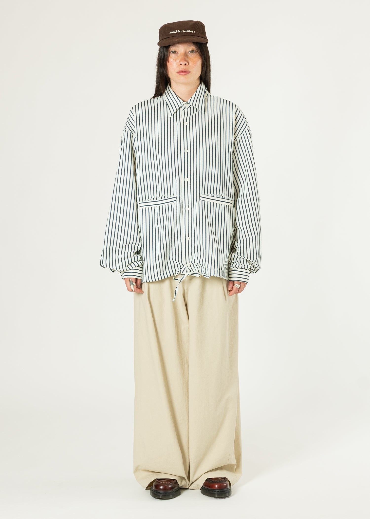 Back-pleat Cotton Trousers – Estudio Niksen