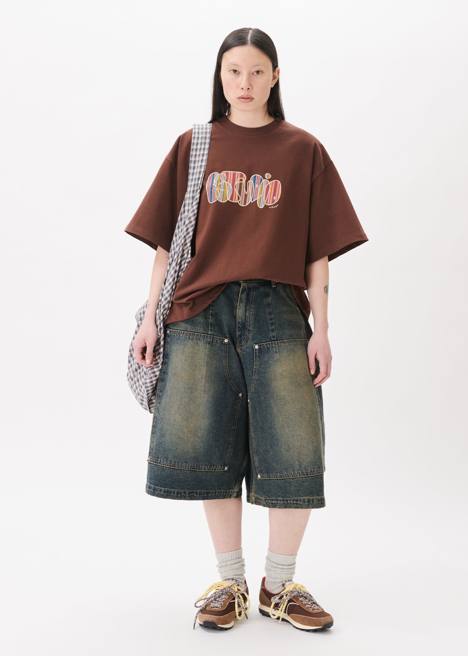 Shorts amples en jean style charpentier