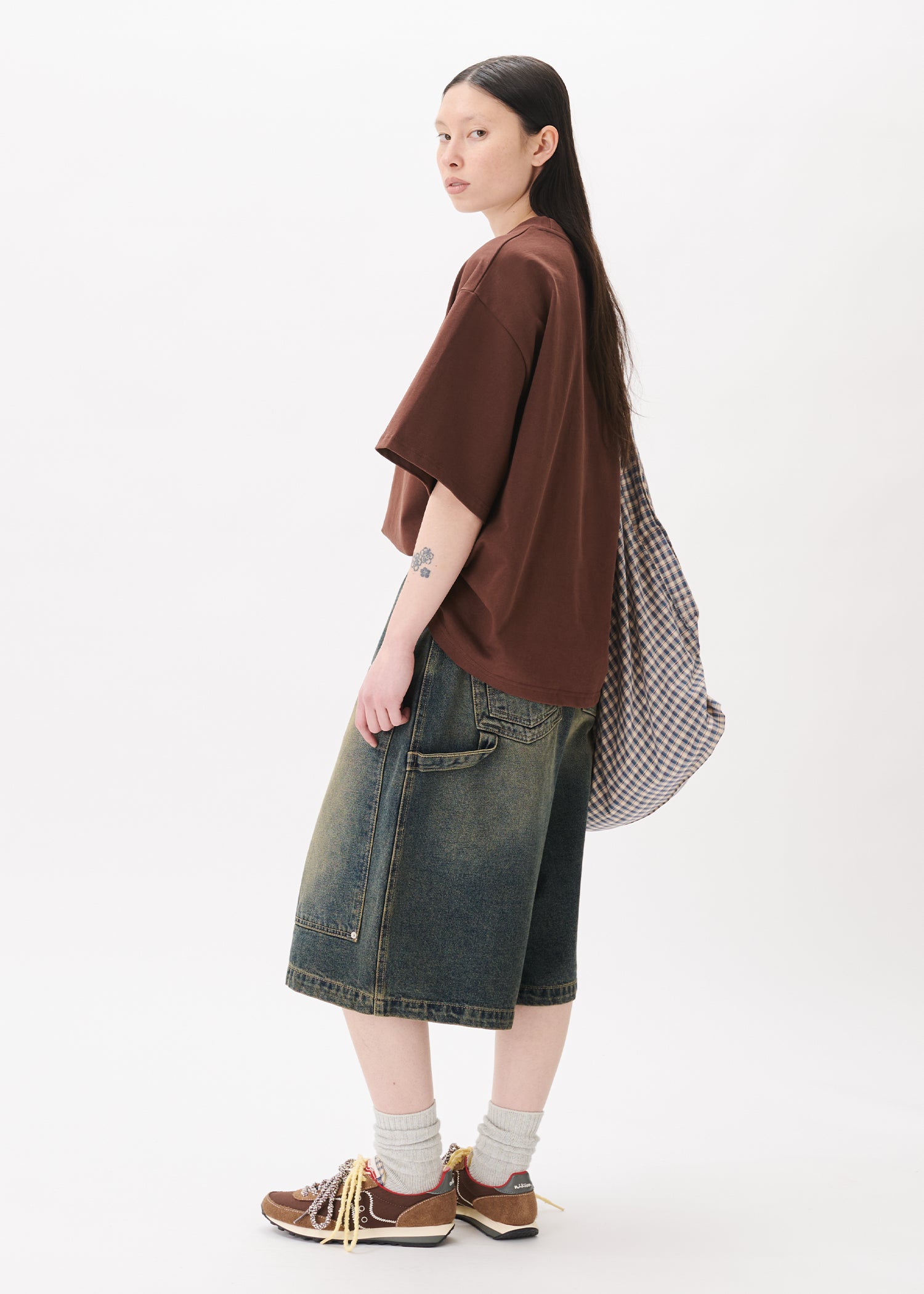 Shorts amples en jean style charpentier