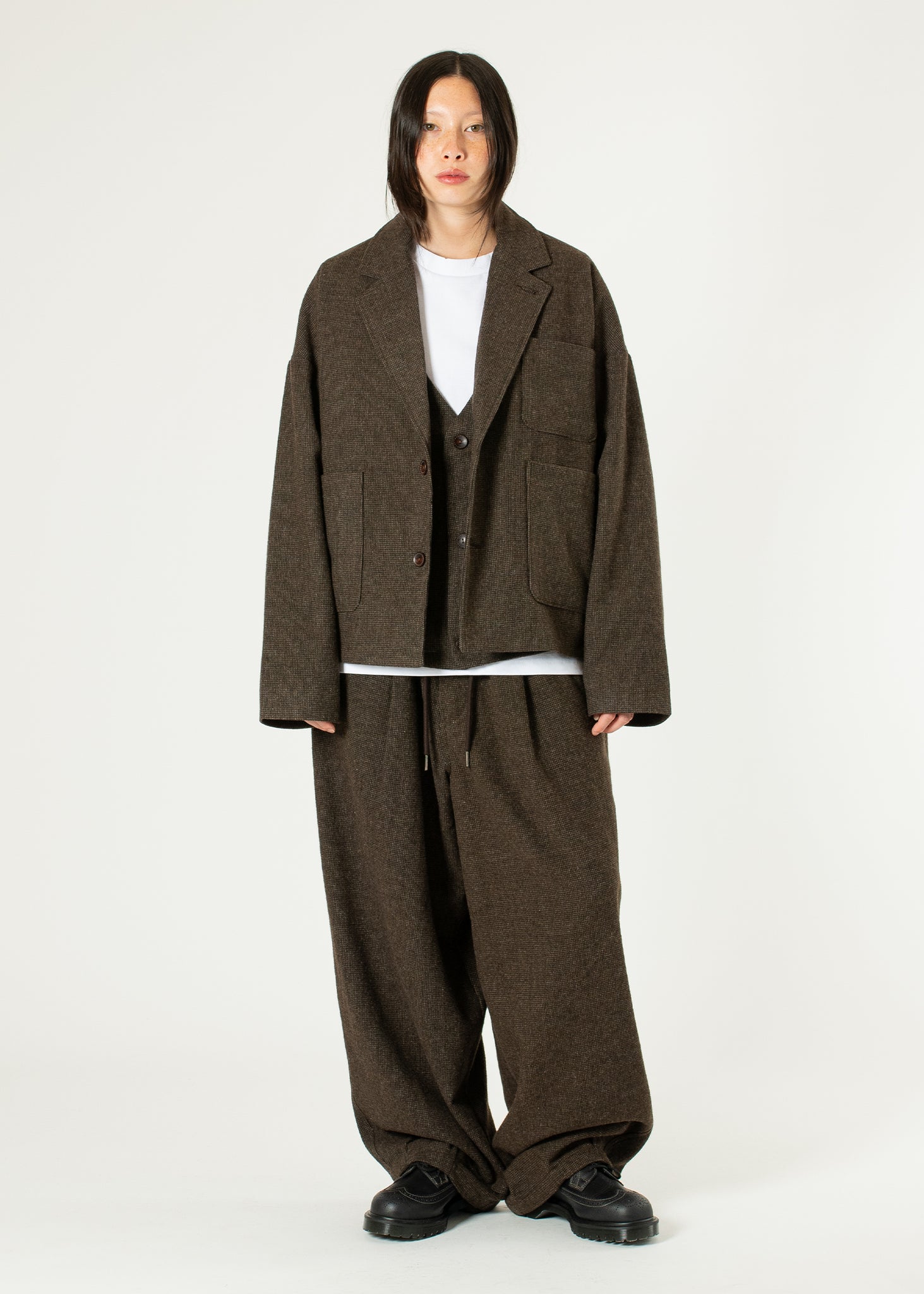 Cropped Suit Jacket