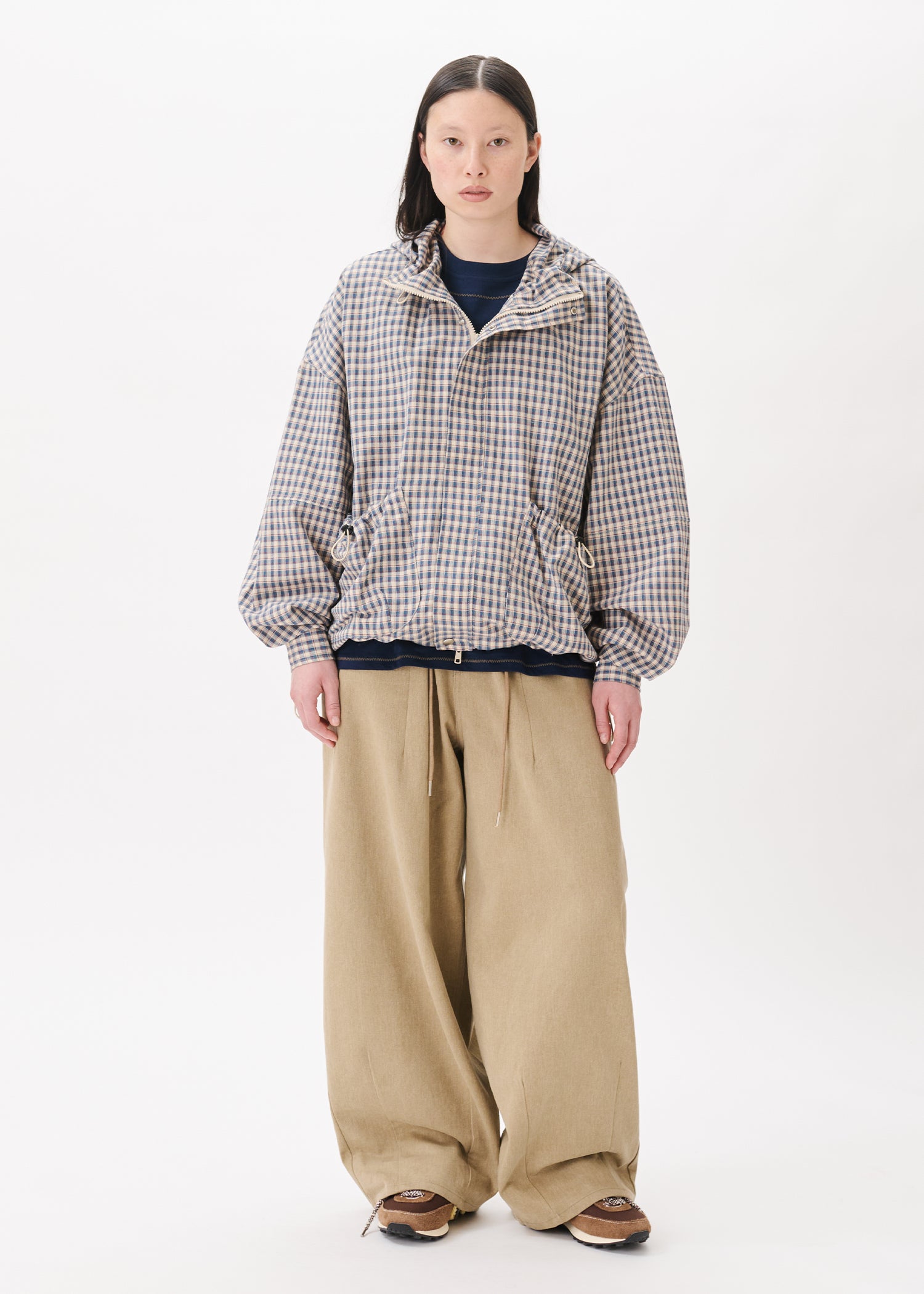 Jean en jean à double pince