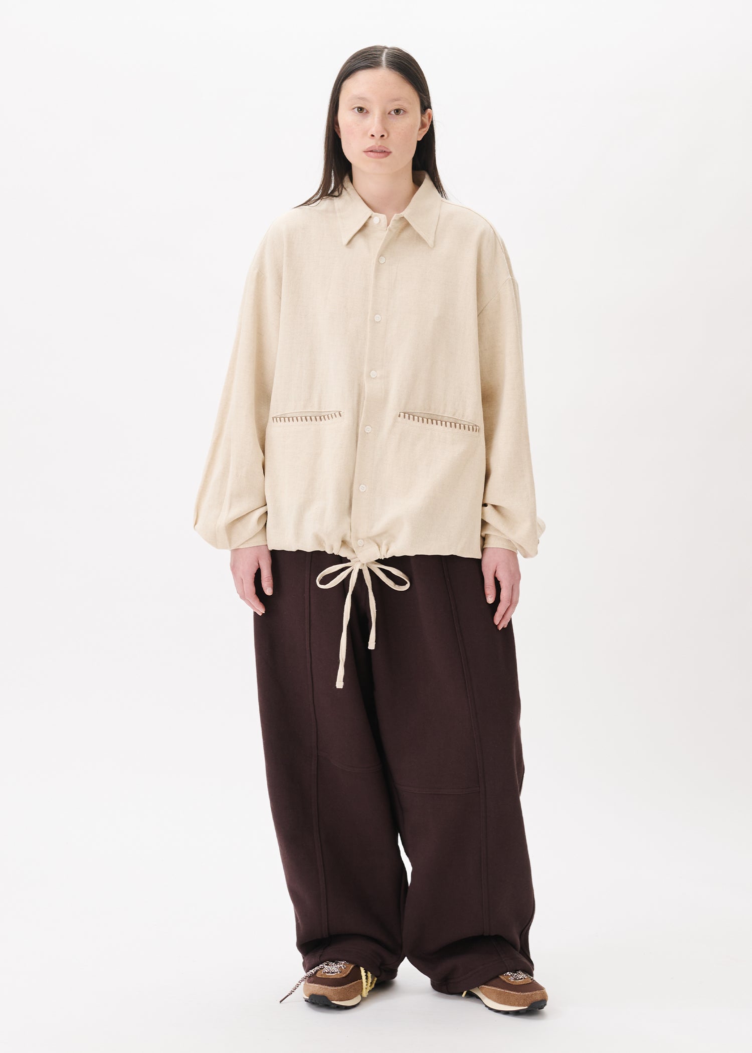 Chemise brodée à poche