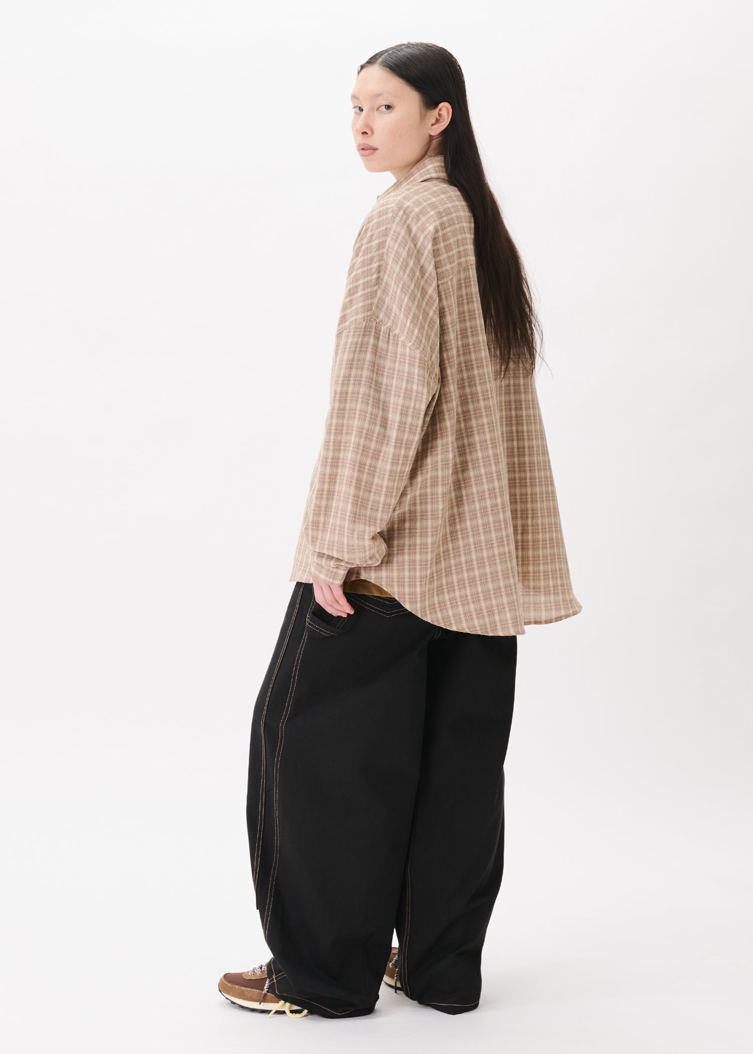 Balloon Ox Ford Shirt  Black Mサイズ Oxford Balloon Shirt – Estudio Niksen