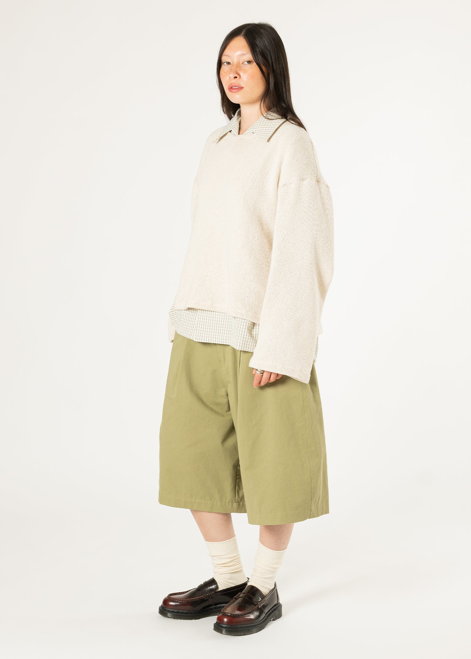 Pintuck Wide Shorts – Estudio Niksen