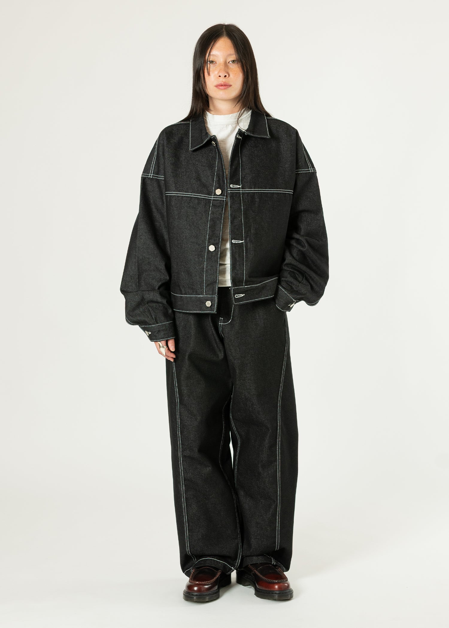 Raw Denim In-stitch Jacket – Estudio Niksen