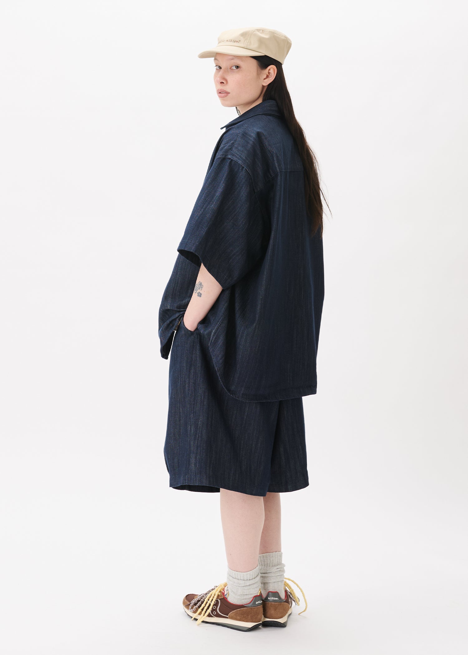 Chemise ample à manches courtes