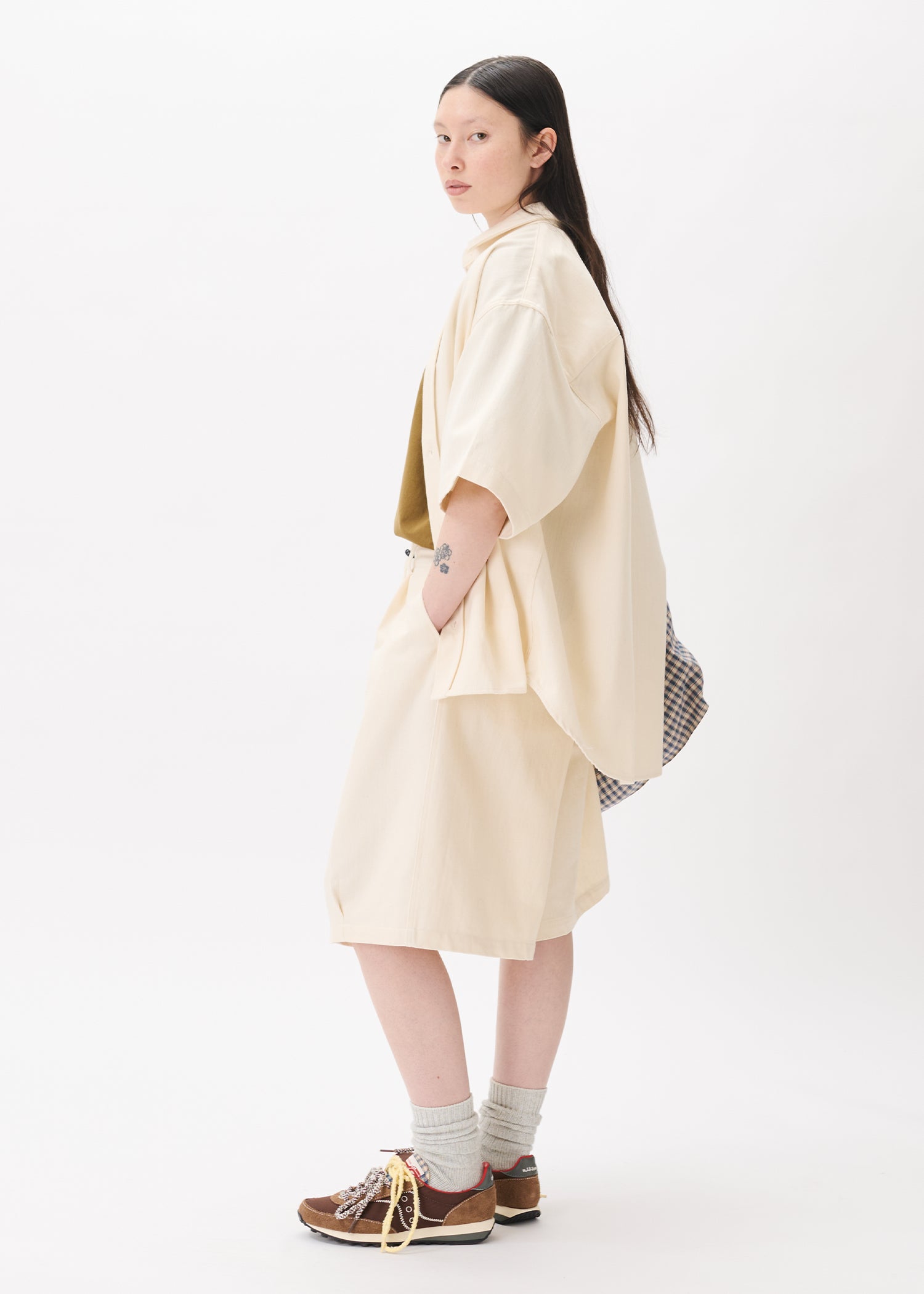 Chemise ample à manches courtes