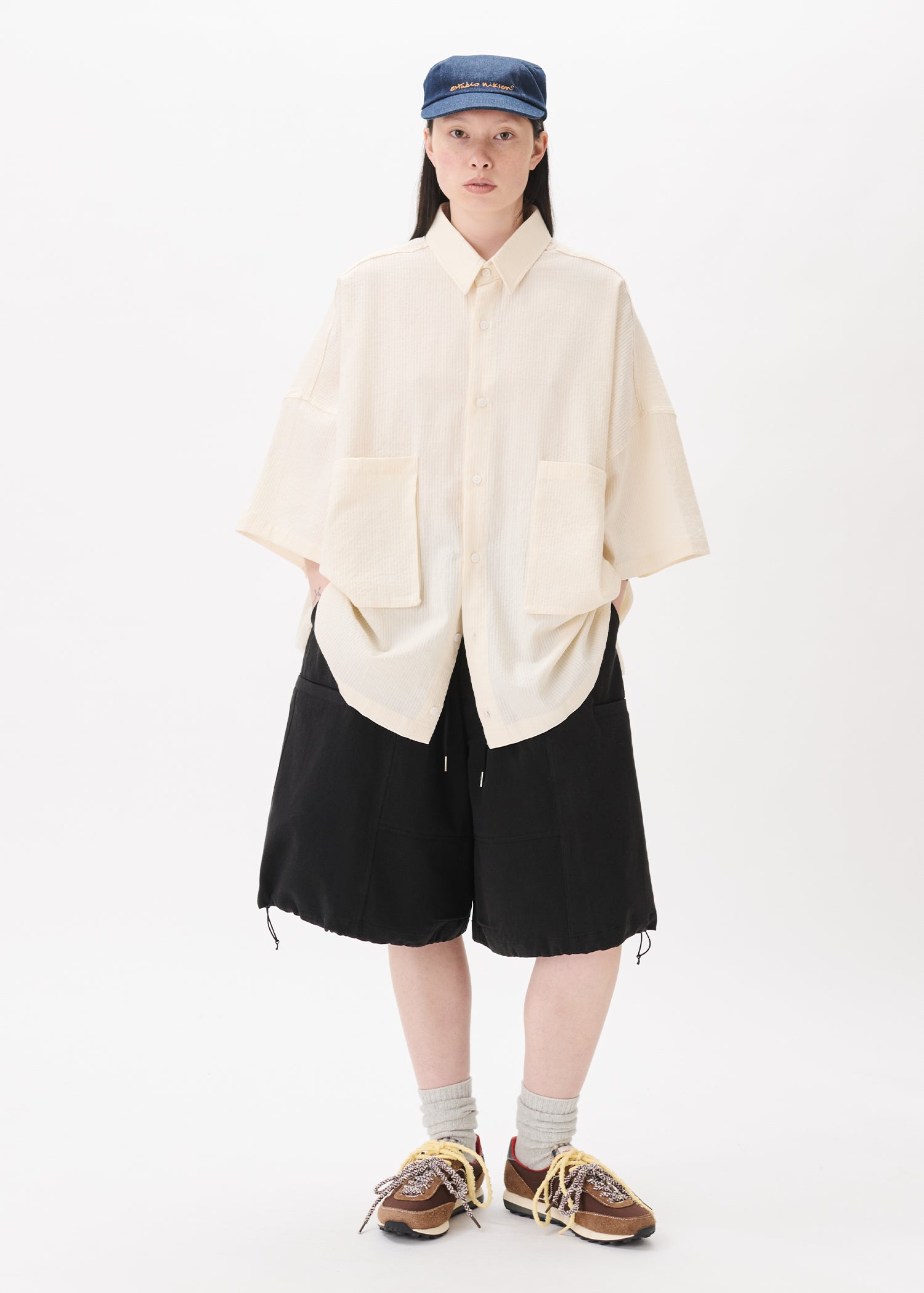 Slit Cargo Balloon Shorts – Estudio Niksen Slit Cargo Balloon Shorts – Estudio Niksen