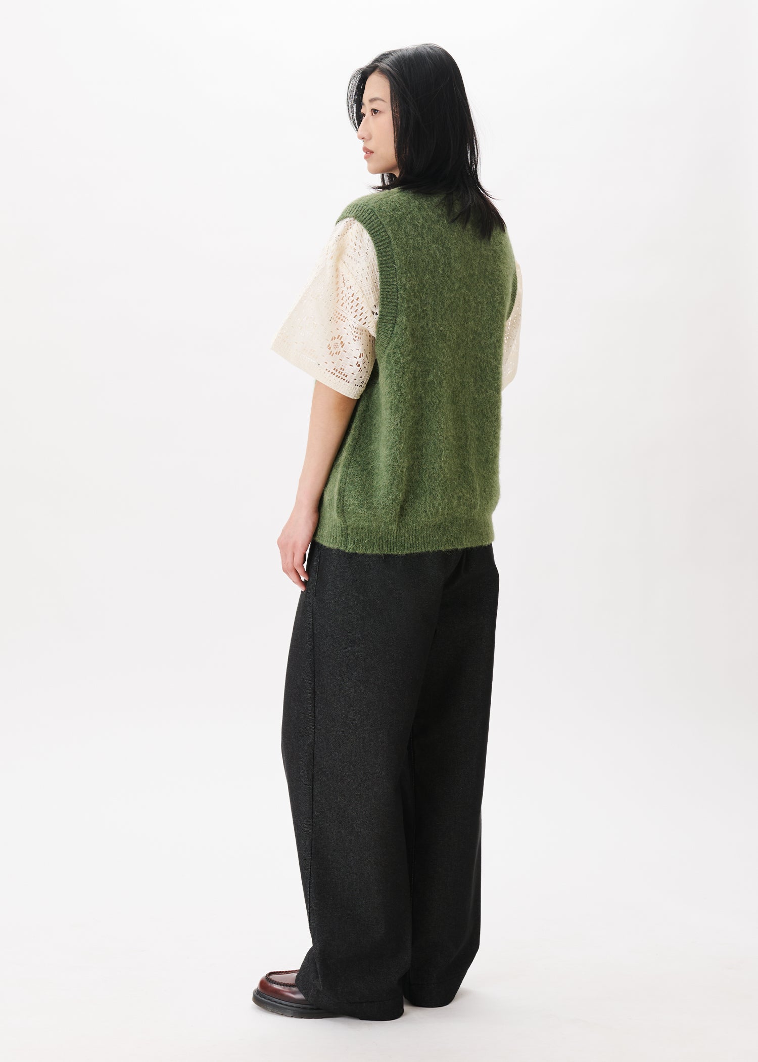 Gilet en tricot d'alpaga