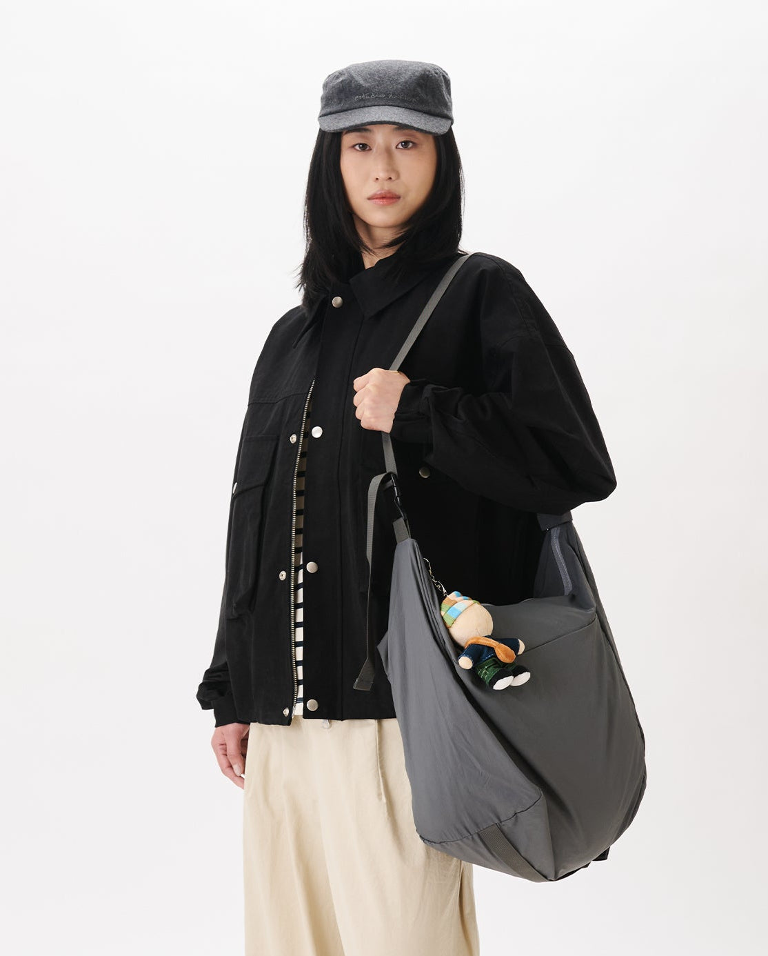 Back-pleat Cotton Trousers