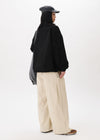 Back-pleat Cotton Trousers