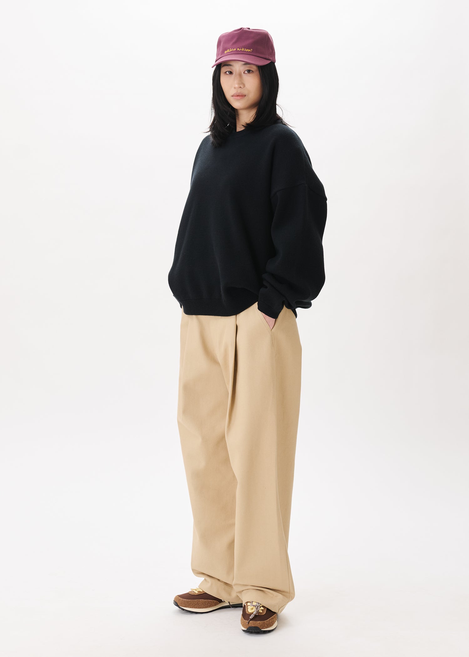 L'Appartement B/N Volume Knit ブラック Balloon Heavy Sweater – Estudio Niksen