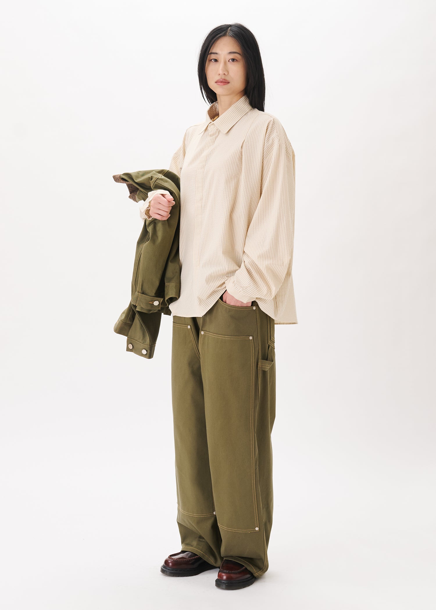 Boxy Pleated Shirt – Estudio Niksen