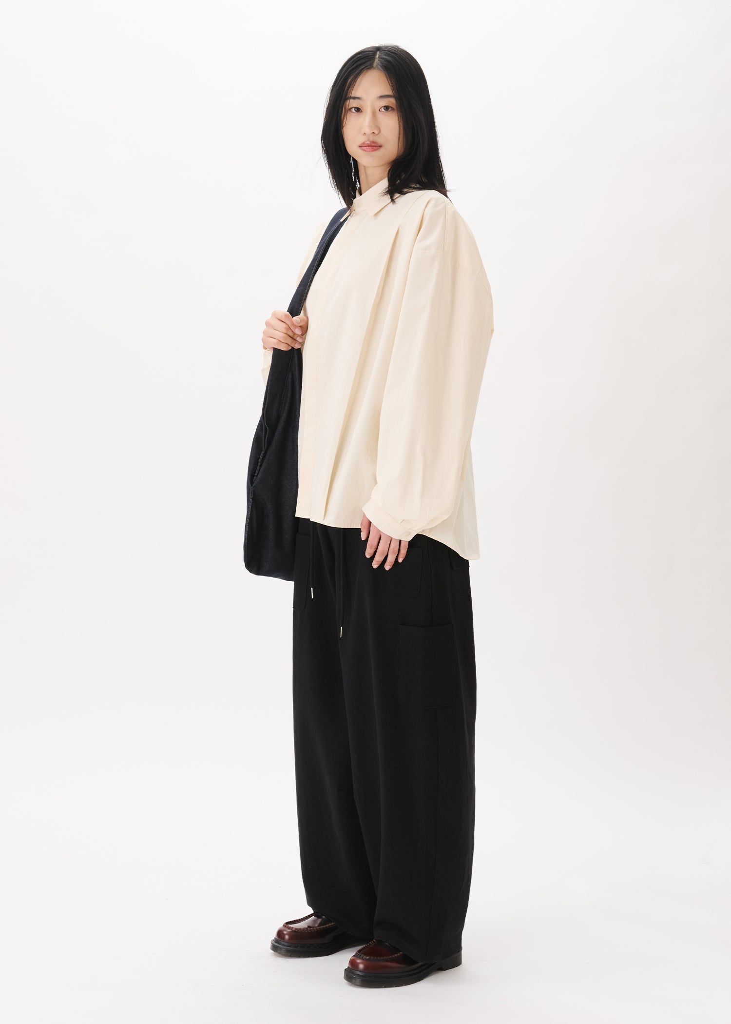 Boxy Pleated Shirt – Estudio Niksen