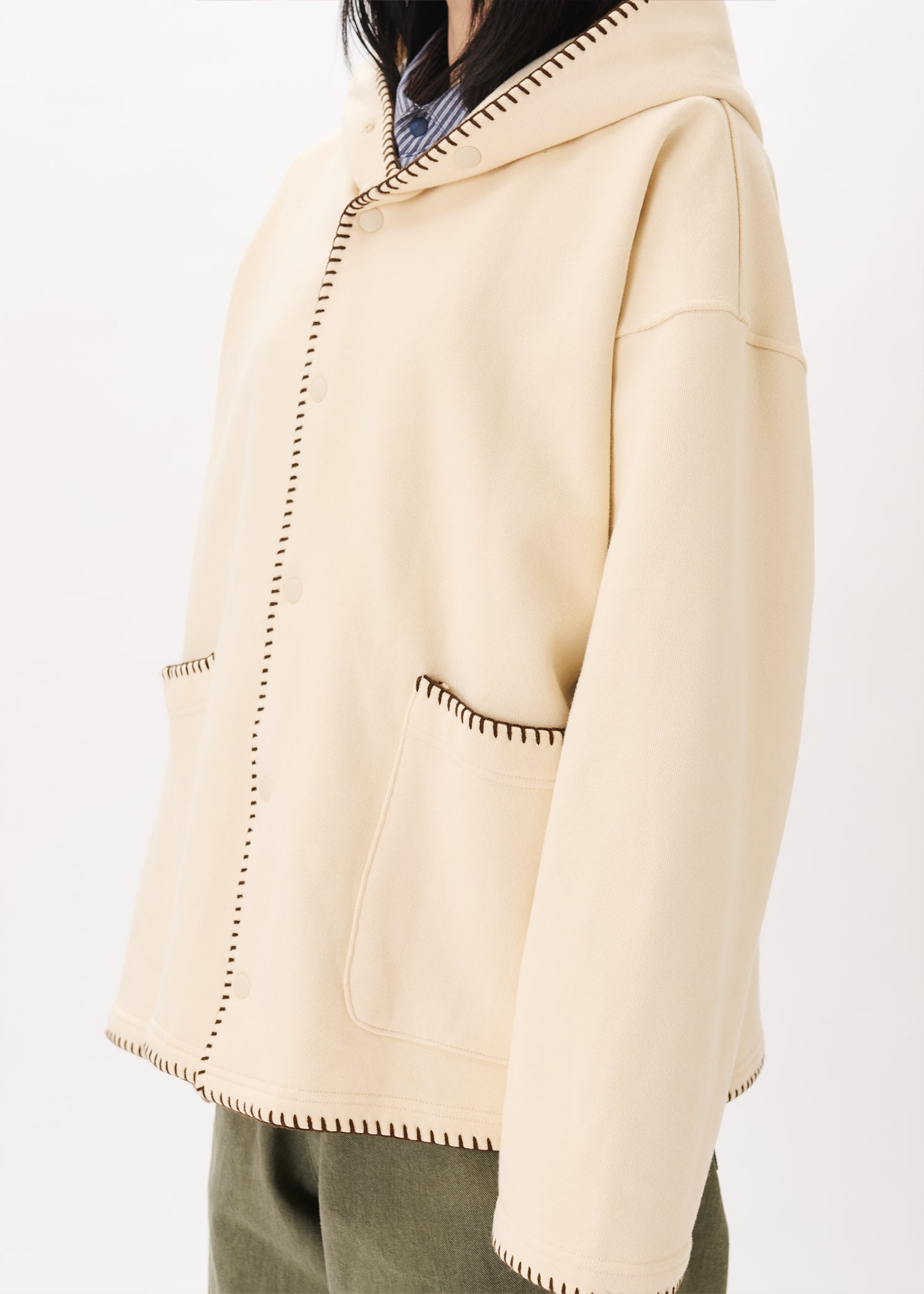 Embroidery Pocket Hoodie