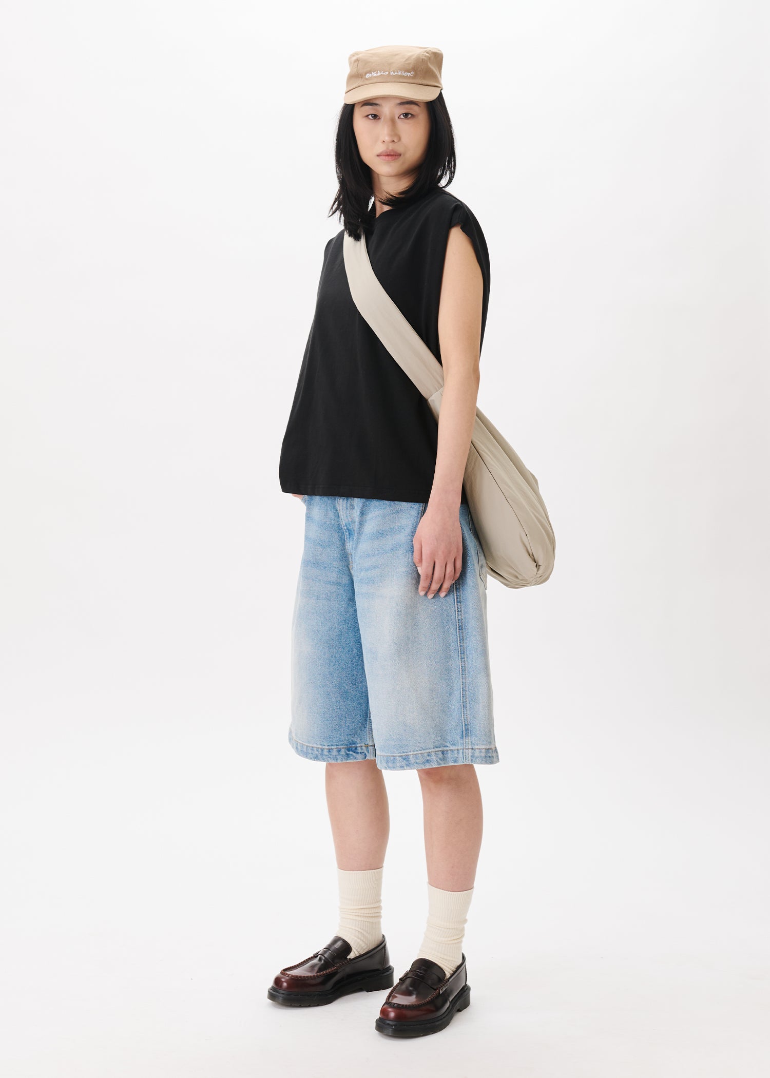 Half-dart Denim Shorts