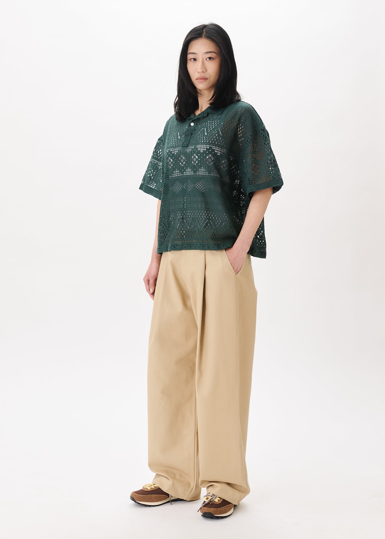 Lace Polo Shirt – Estudio Niksen