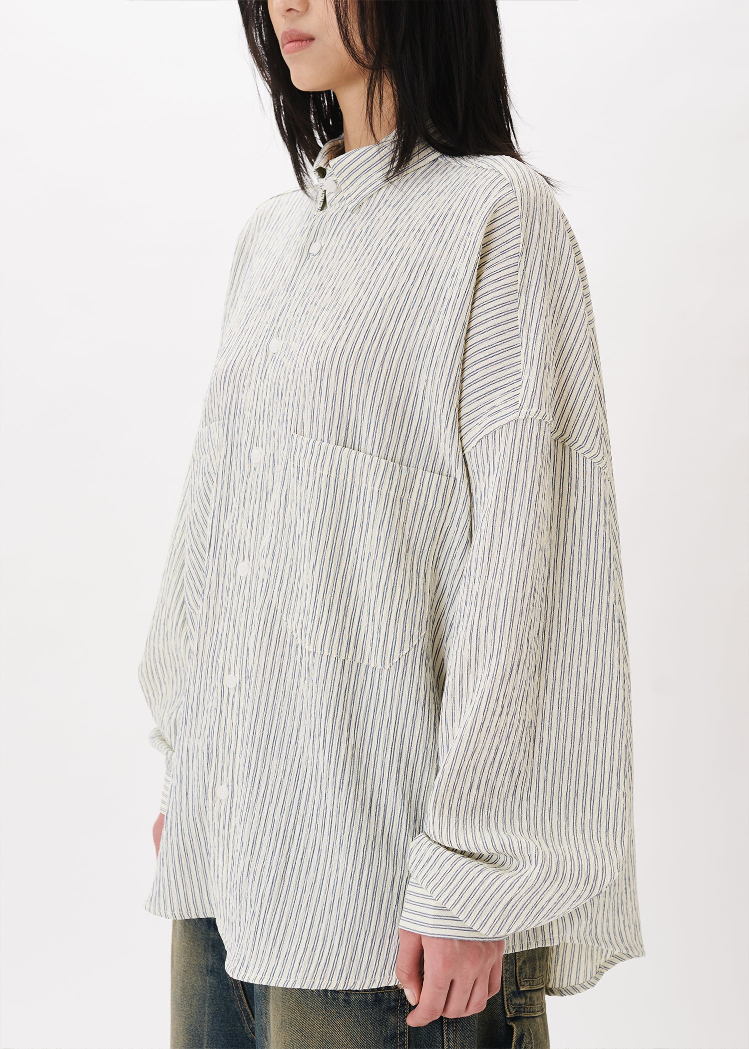 シャツ BALLOON OX FORD SHIRT / STRIPE (BALL-01)