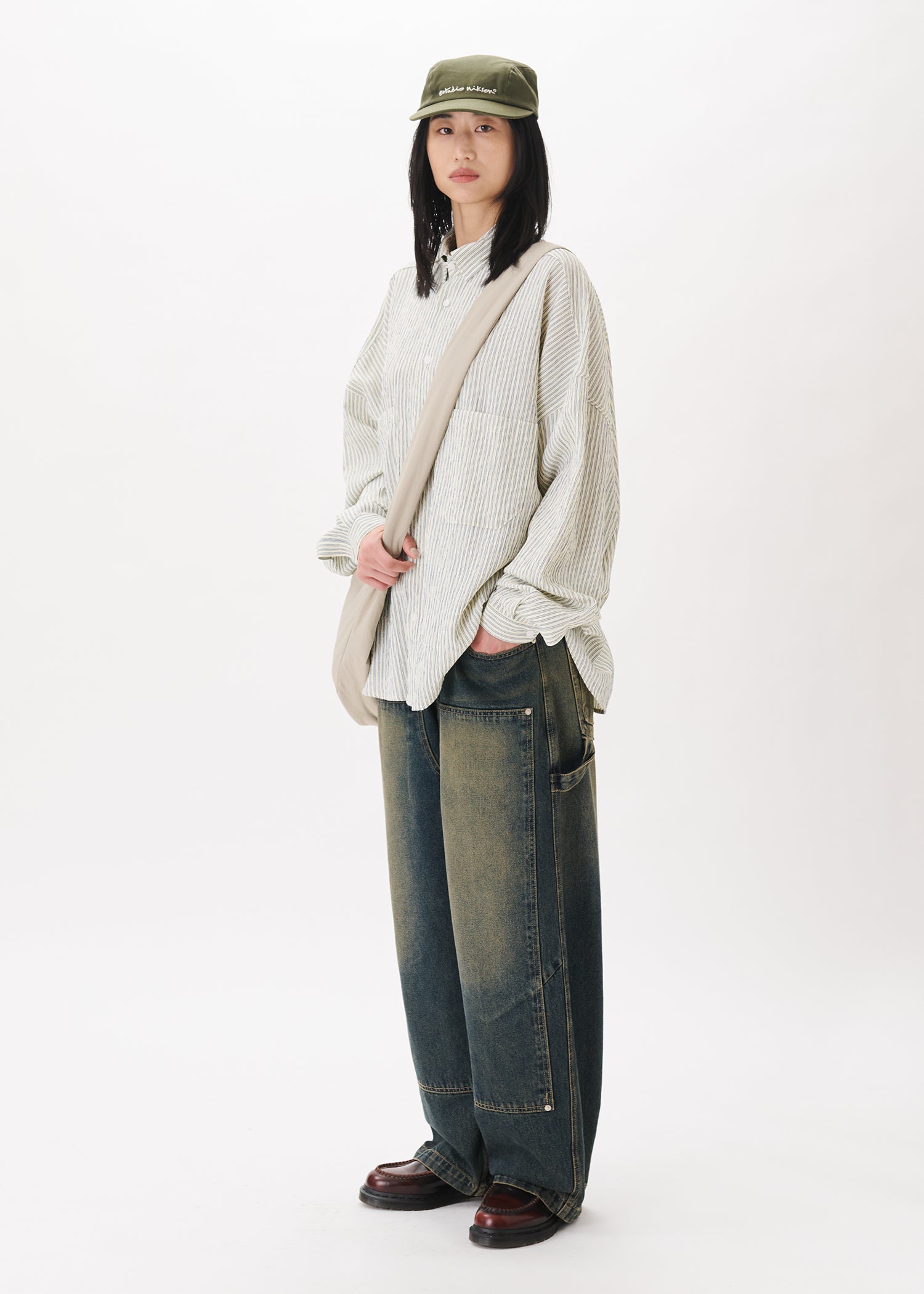 シャツ BALLOON OX FORD SHIRT / STRIPE (BALL-01)