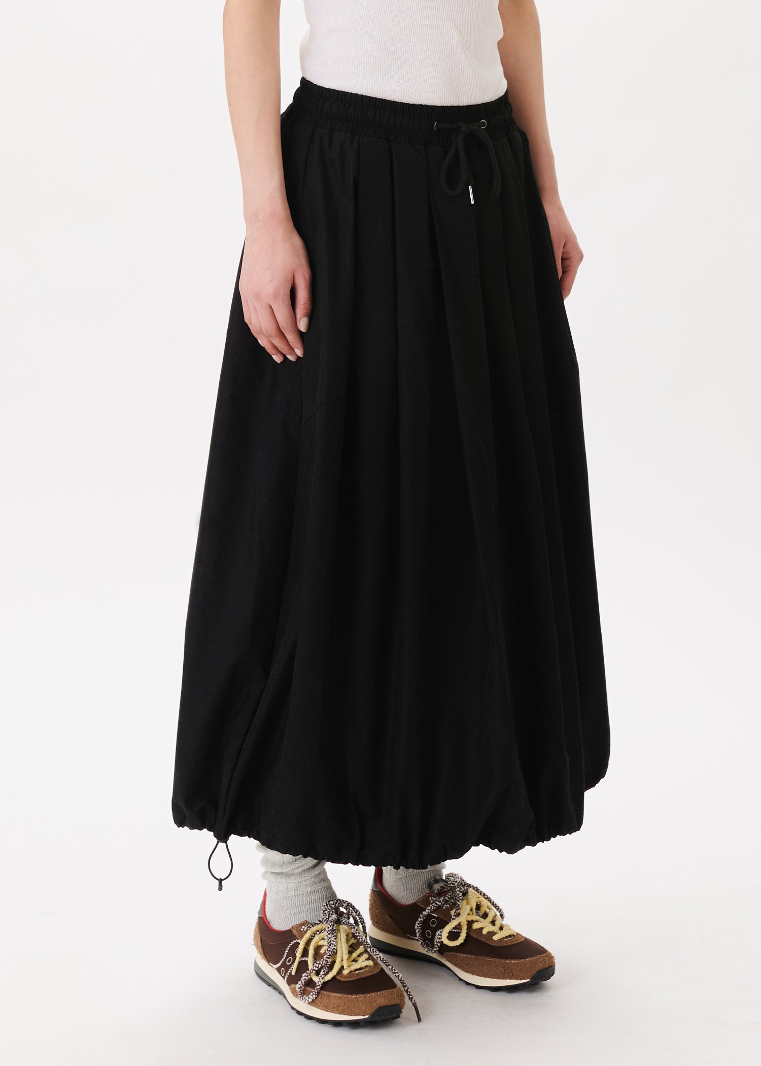 Pintuck Balloon Skirt