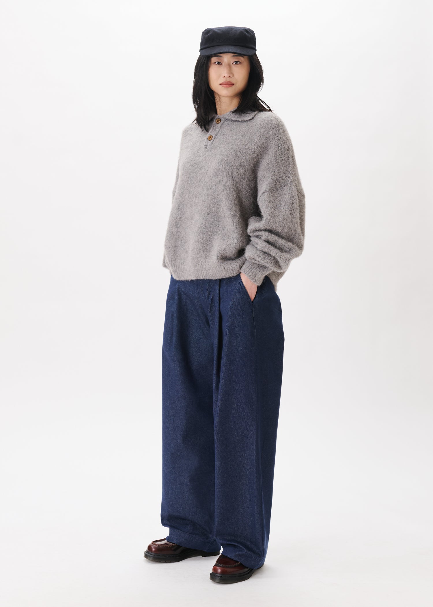 Alpaca Polo Sweater – Estudio Niksen