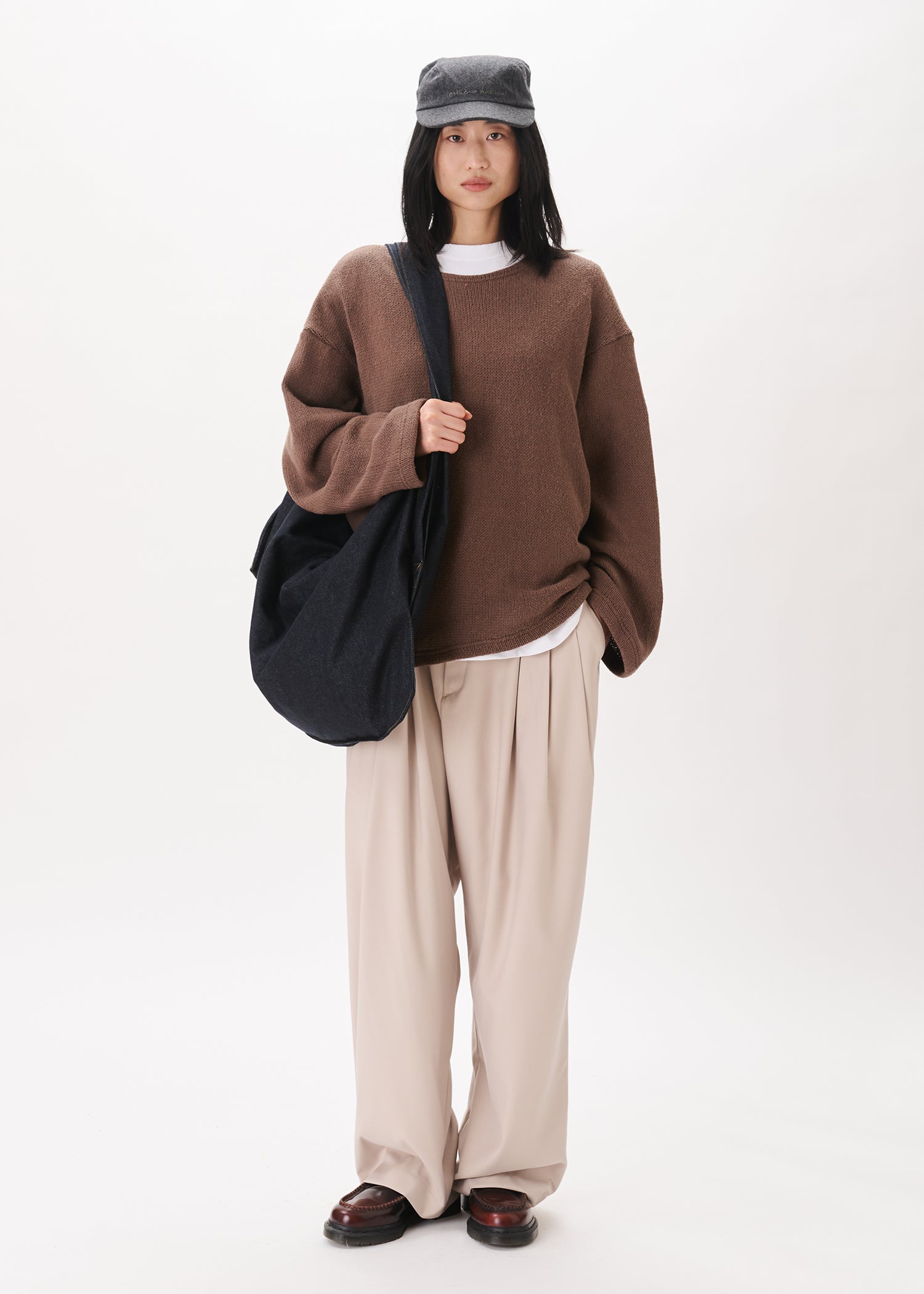 Pintuck Wide Trousers
