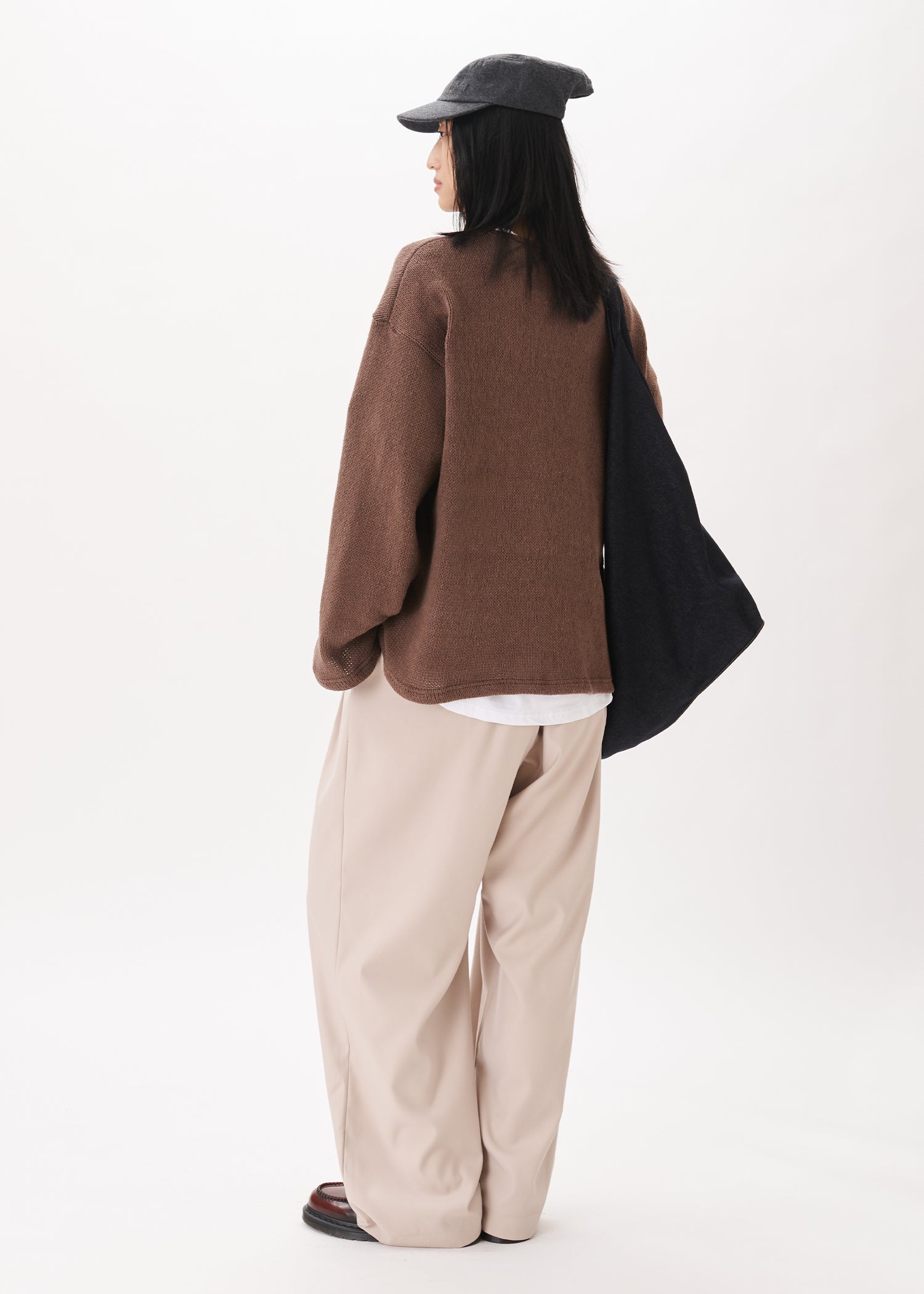 Pantalon large plissé