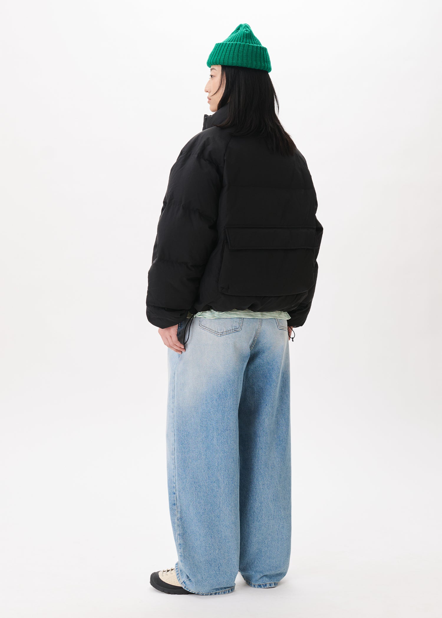 Side-button Denim Jeans