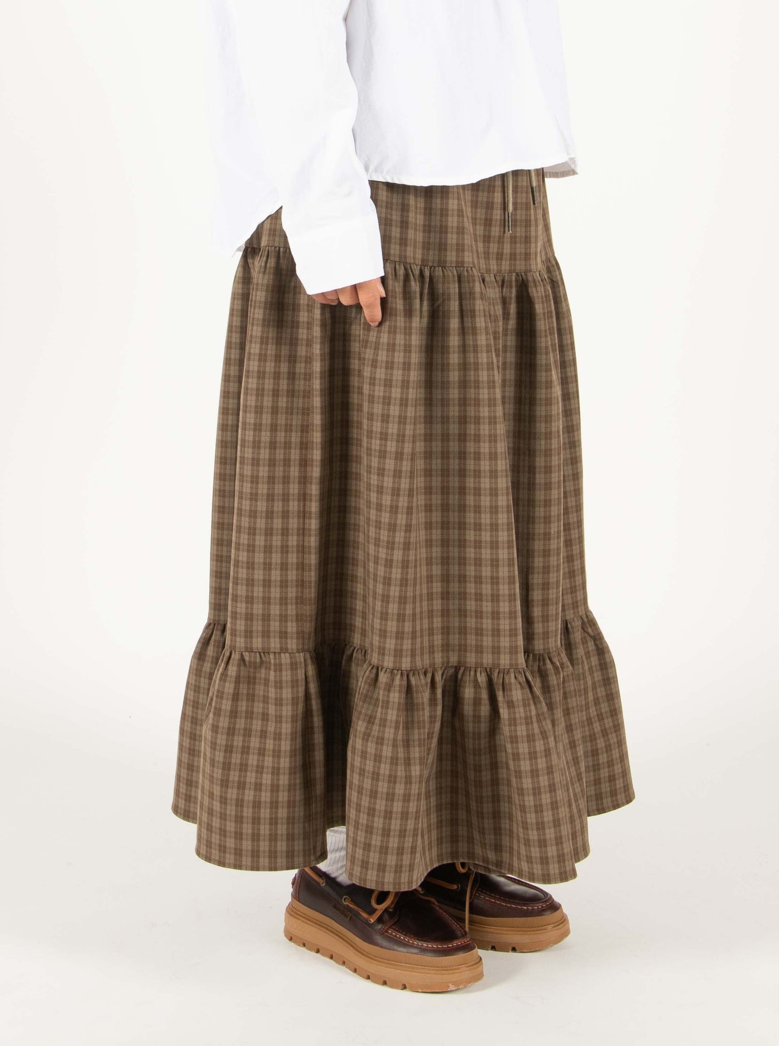Stopper Checkered Skirt