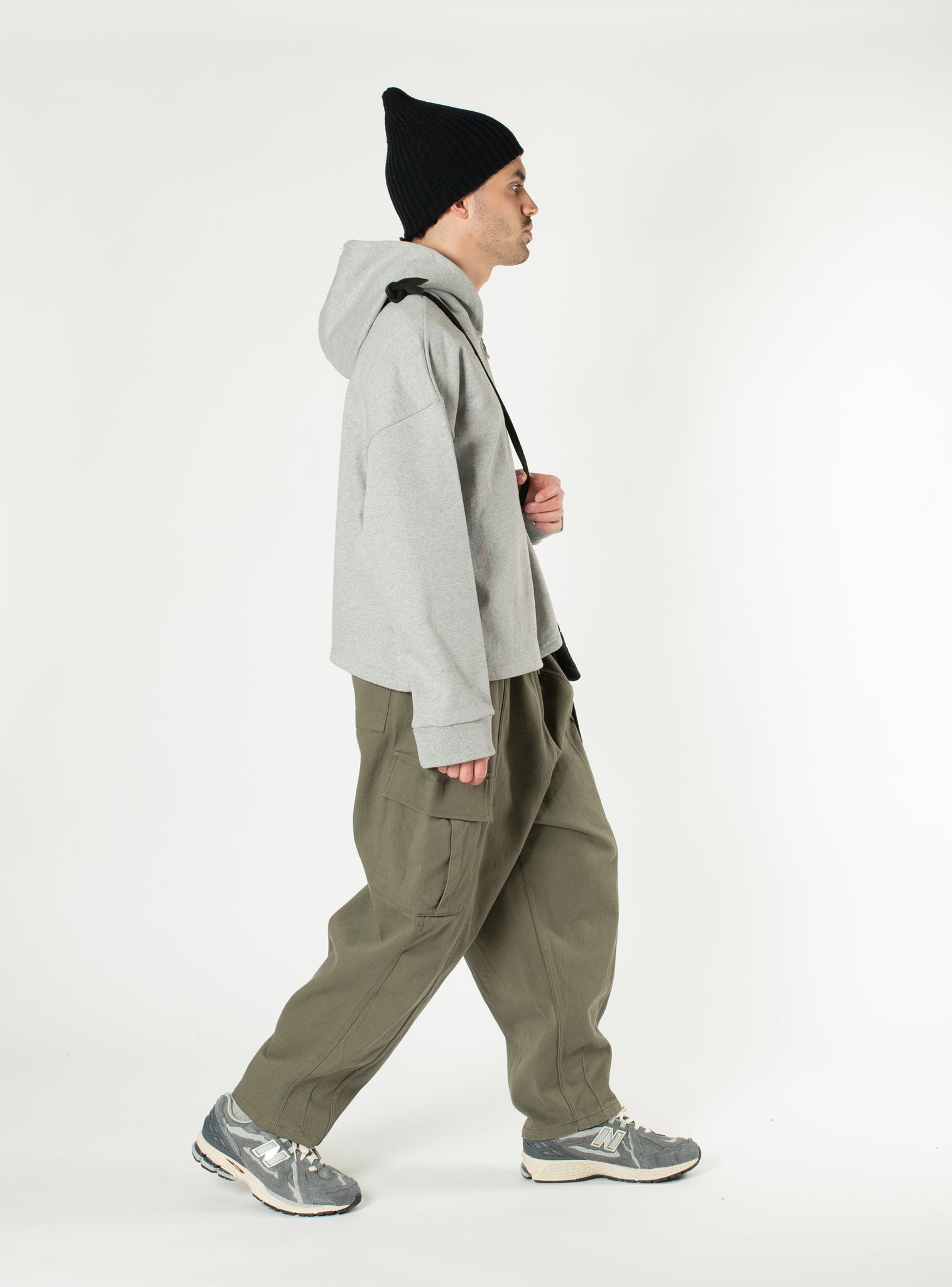 Tapered Cargo Wide Pants