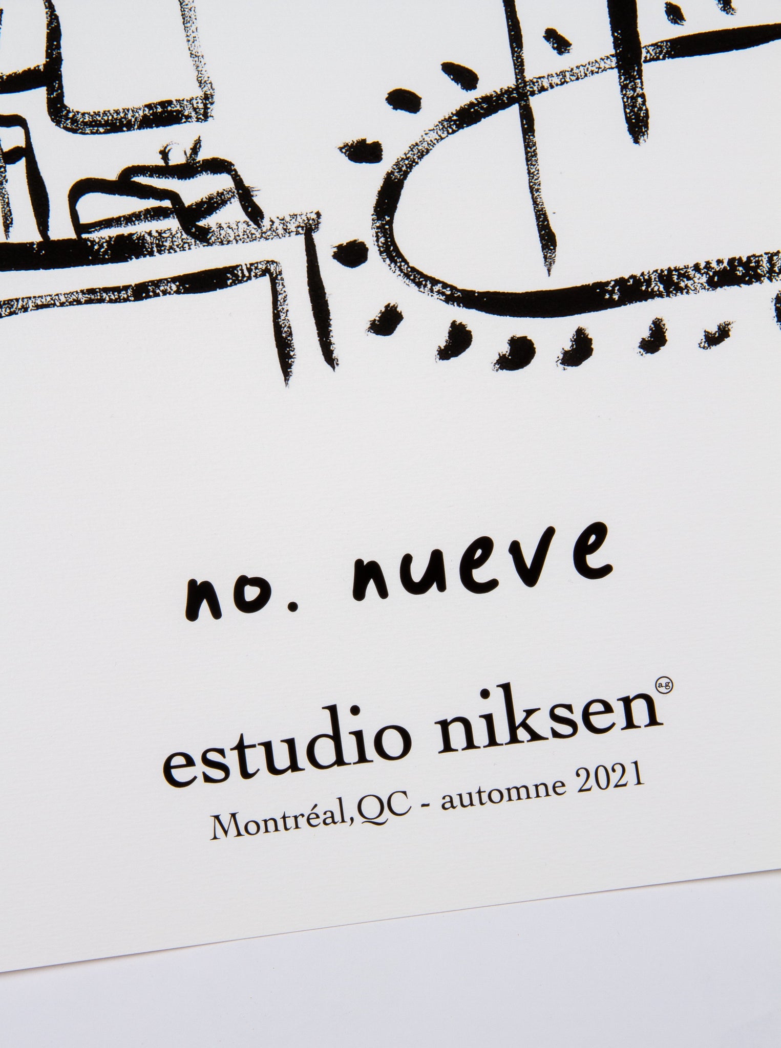 No. Imprimé signature Nueve