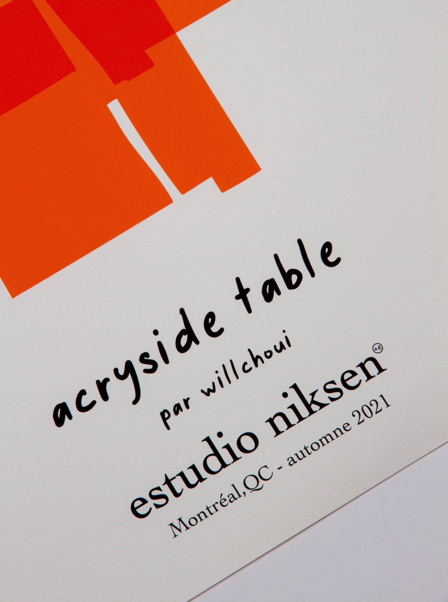 Acryside Table Print [déconstruit]