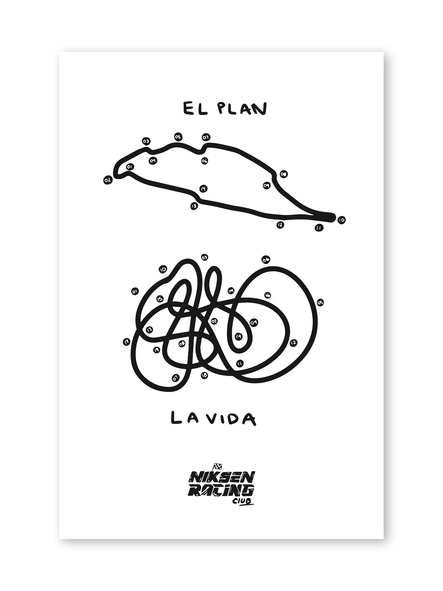 "Plan contre Vida" Doodle Print